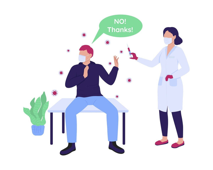 Hospital patients and workers flat color vector faceless character set