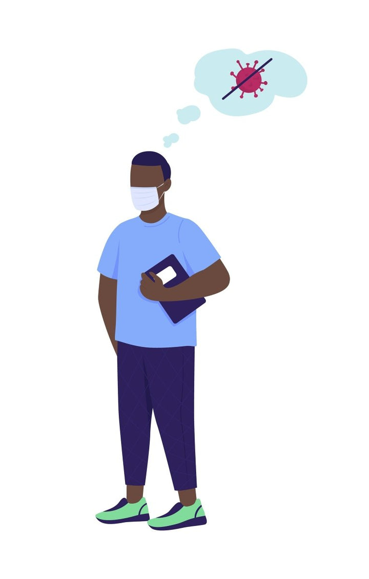 Hospital patients and workers flat color vector faceless character set