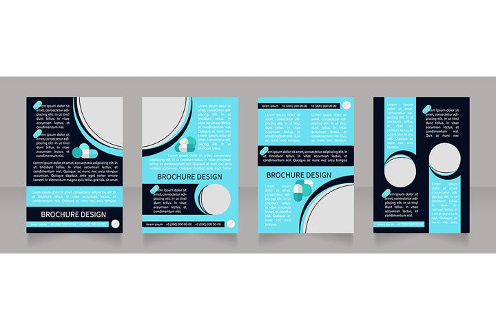 Hospitalization brochure template bundle