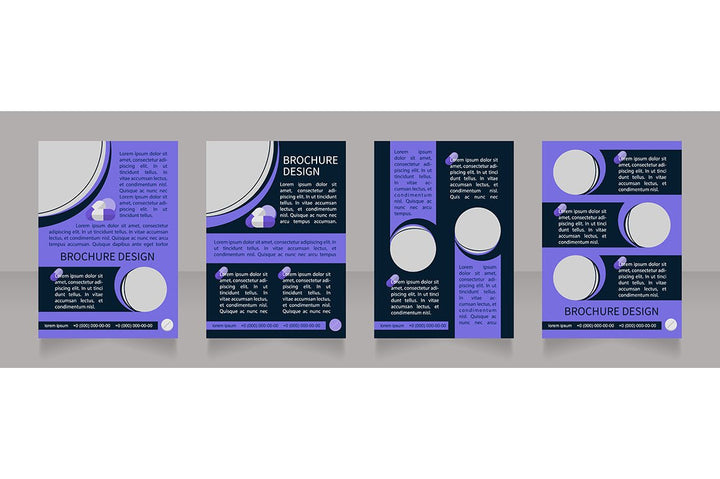 Hospitalization brochure template bundle