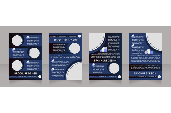 Hospitalization brochure template bundle