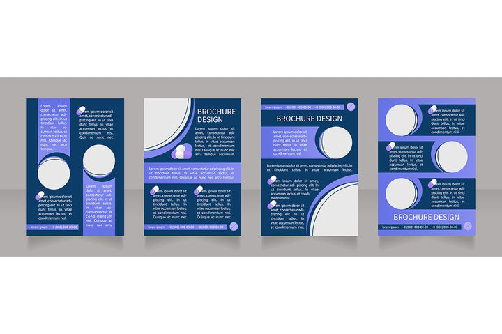 Hospitalization brochure template bundle