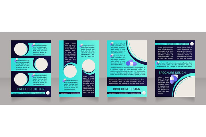 Hospitalization brochure template bundle