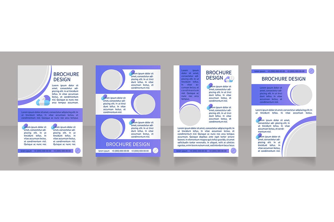 Hospitalization brochure template bundle