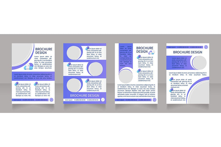 Hospitalization brochure template bundle