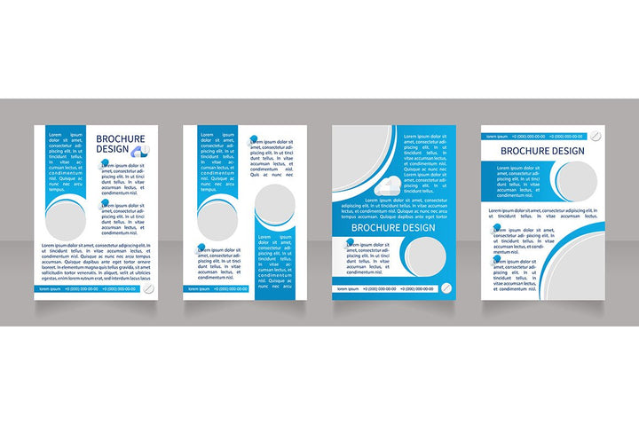 Hospitalization brochure template bundle