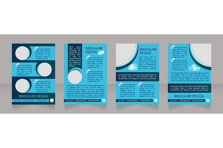 Hospitalization brochure template bundle