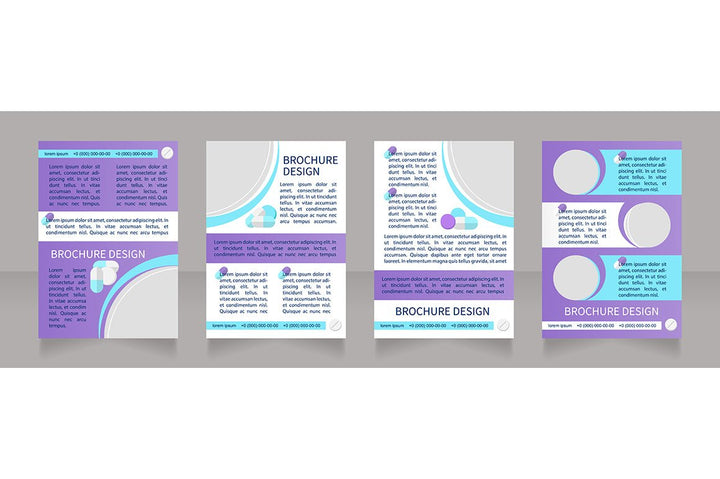 Hospitalization brochure template bundle