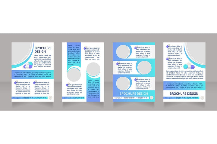 Hospitalization brochure template bundle