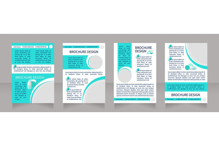 Hospitalization brochure template bundle