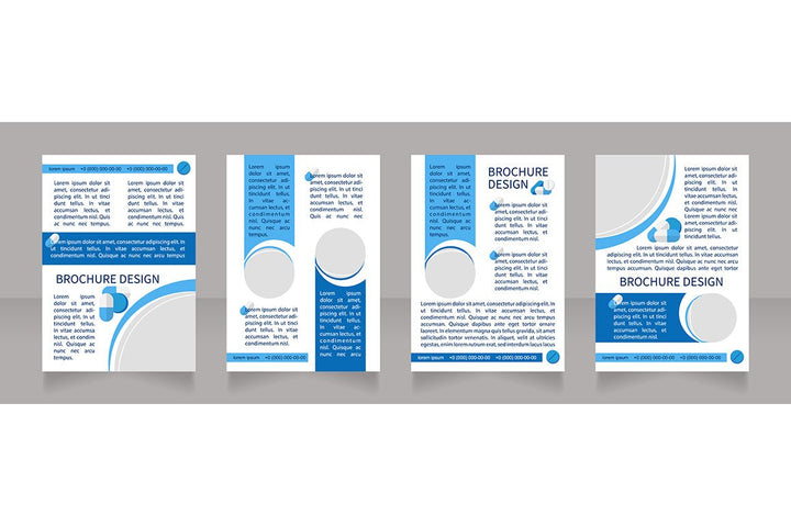 Hospitalization brochure template bundle