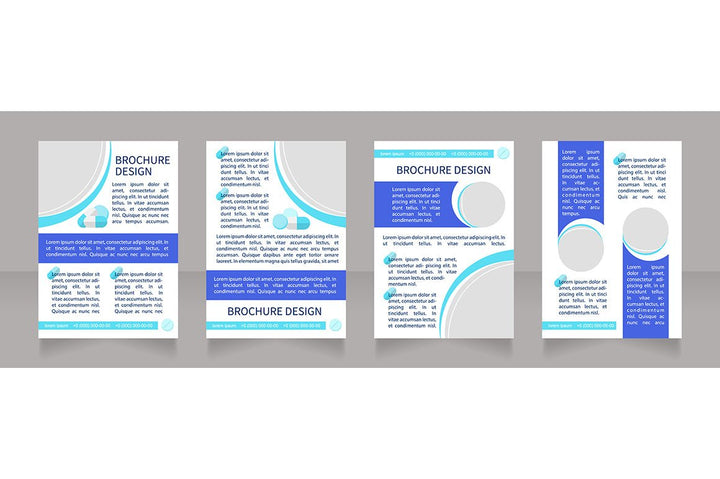 Hospitalization brochure template bundle