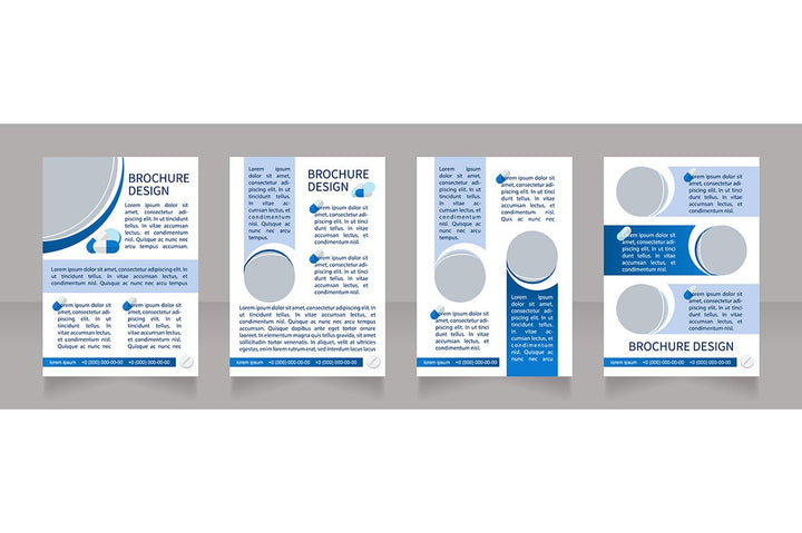Hospitalization brochure template bundle