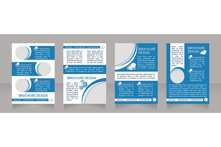 Hospitalization brochure template bundle
