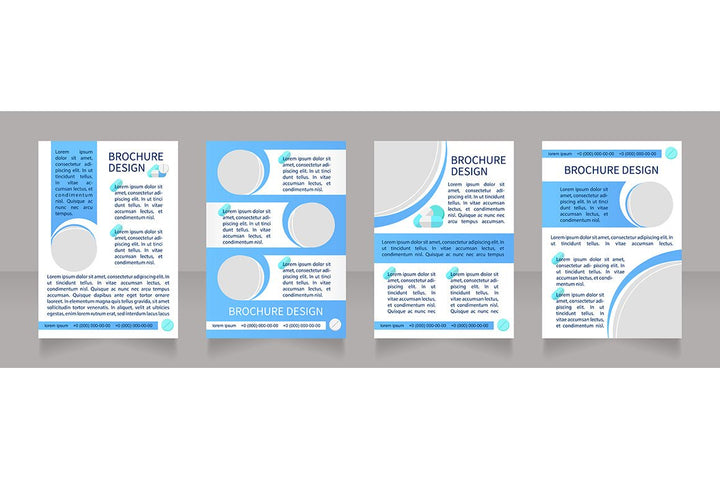 Hospitalization brochure template bundle