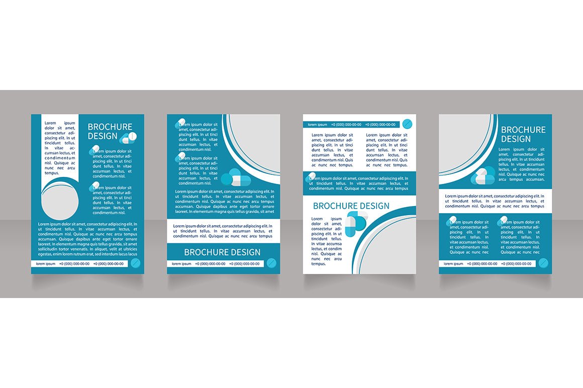 Hospitalization brochure template bundle
