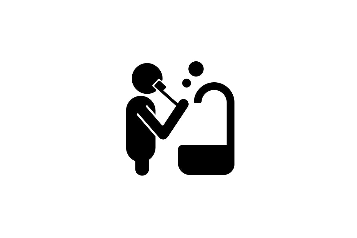 Human behaviour black glyph icons set on white space