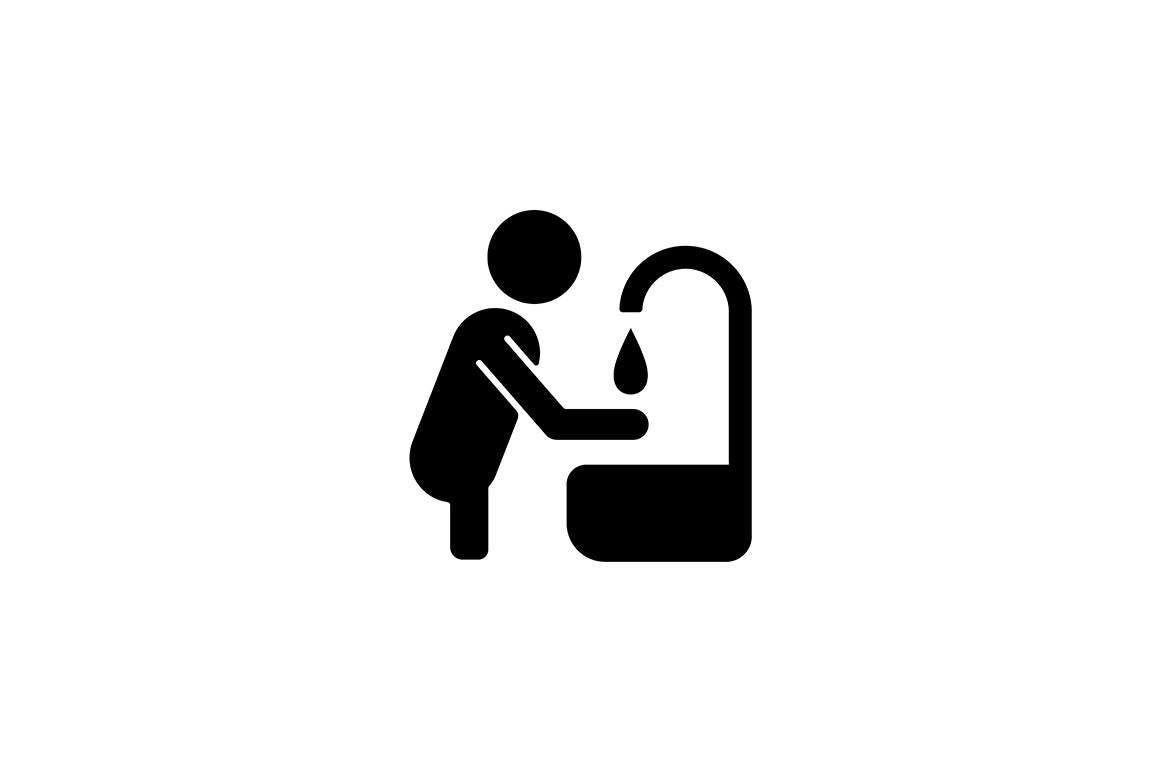 Human behaviour black glyph icons set on white space