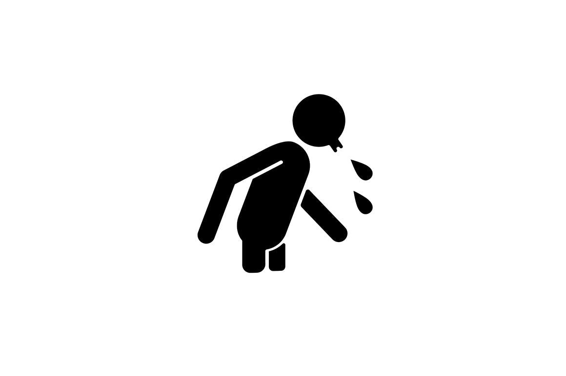 Human behaviour black glyph icons set on white space