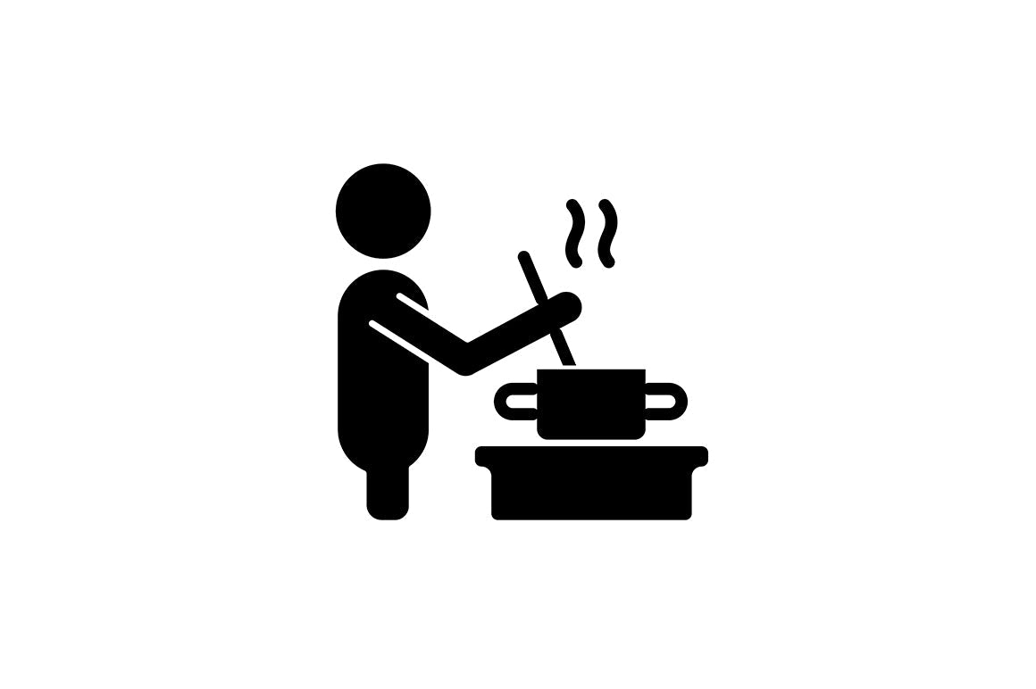 Human behaviour black glyph icons set on white space