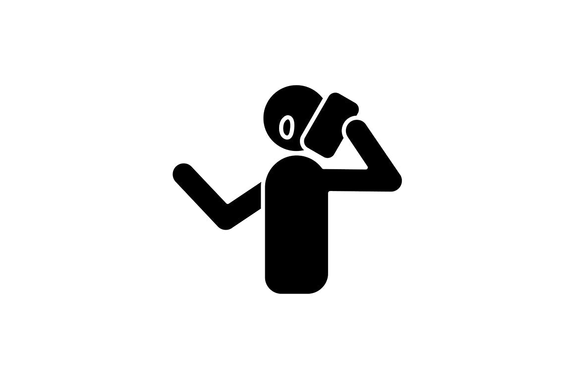 Human behaviour black glyph icons set on white space