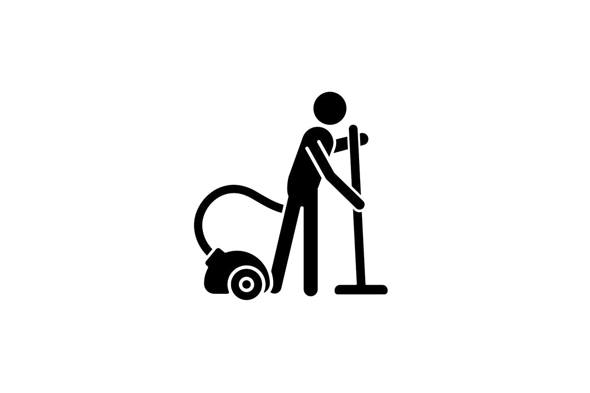 Human behaviour black glyph icons set on white space