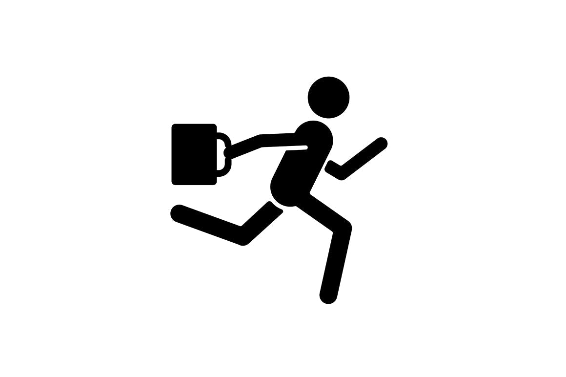 Human behaviour black glyph icons set on white space