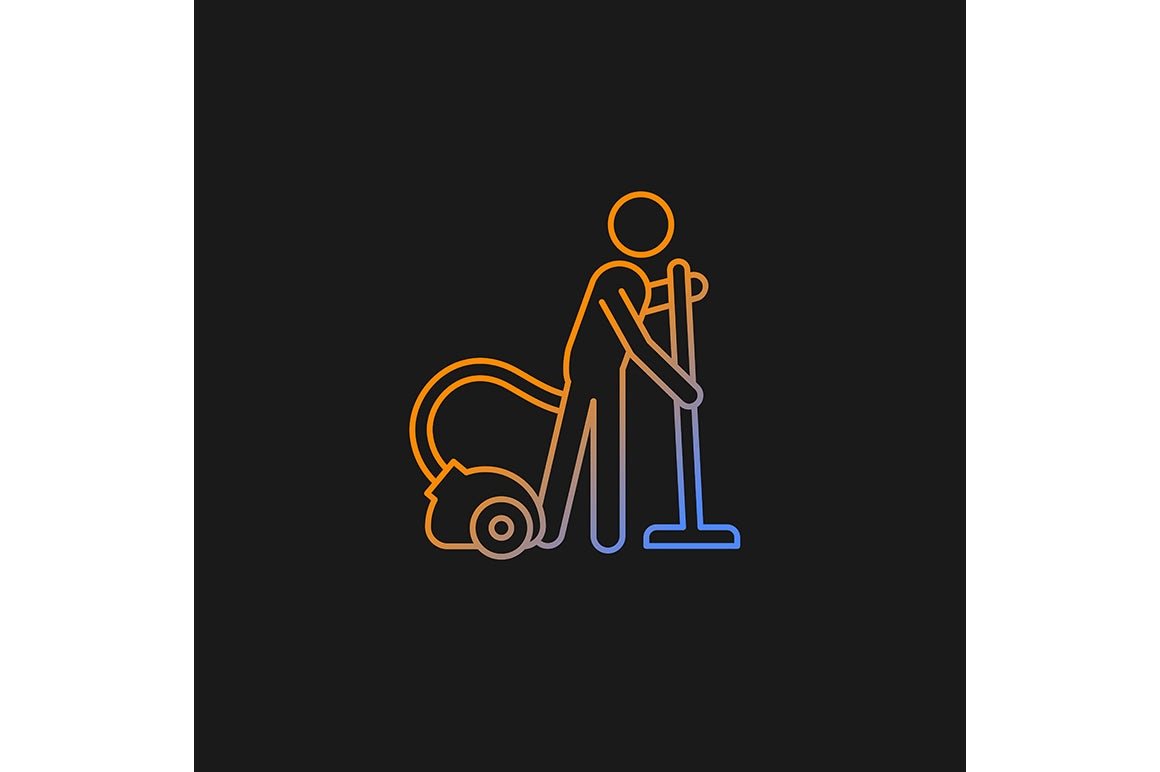 Human behaviour gradient icons set for dark and light mode