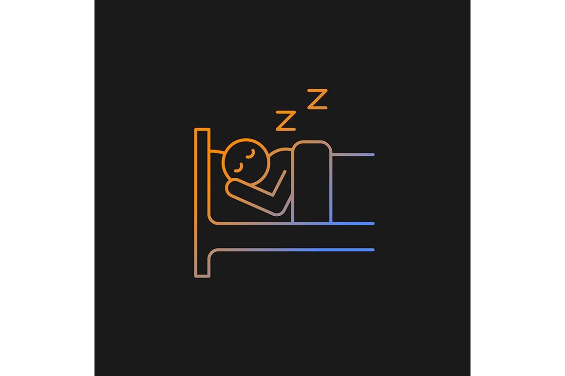 Human behaviour gradient icons set for dark and light mode