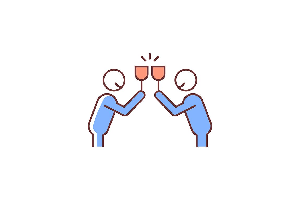 Human behaviour RGB color icons set