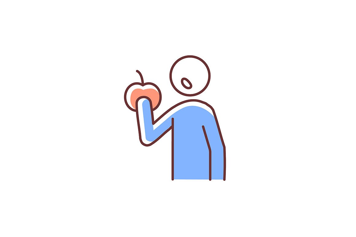 Human behaviour RGB color icons set