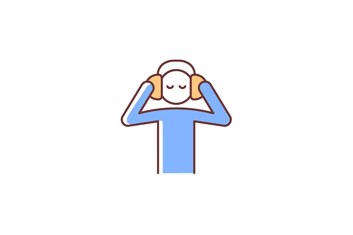 Human behaviour RGB color icons set