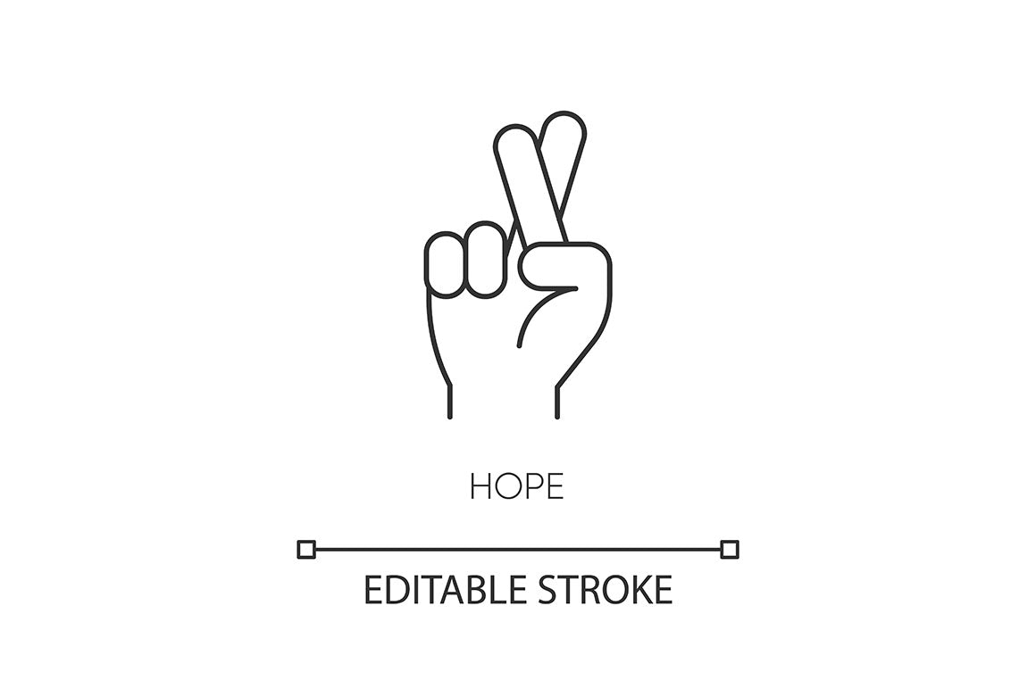 Human feelings pixel perfect linear icons set