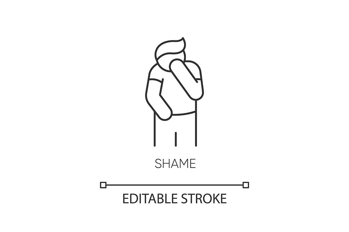 Human feelings pixel perfect linear icons set