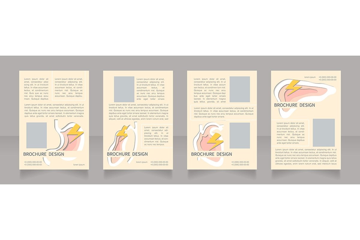 Human organs brochure design bundle