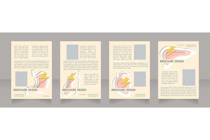 Human organs brochure design bundle