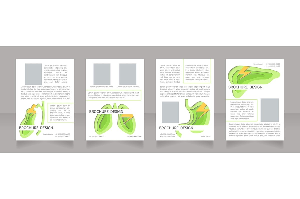 Human organs brochure design bundle
