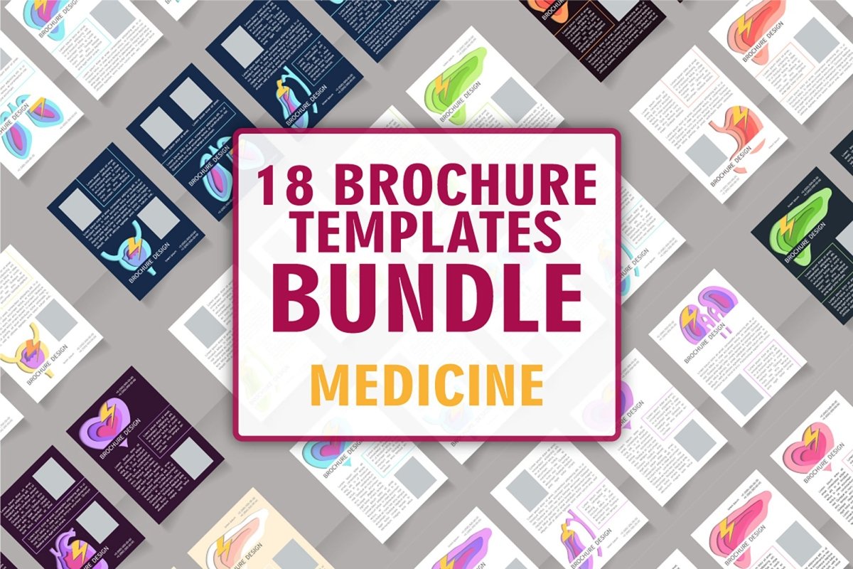 Human organs brochure design bundle