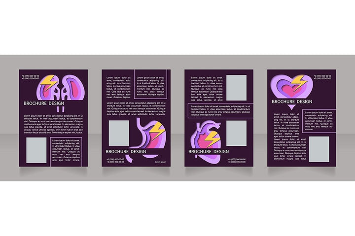 Human organs brochure design bundle