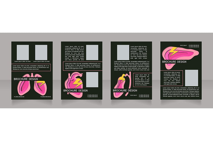 Human organs brochure design bundle