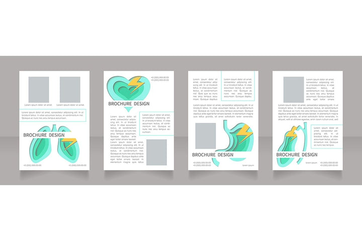 Human organs brochure design bundle