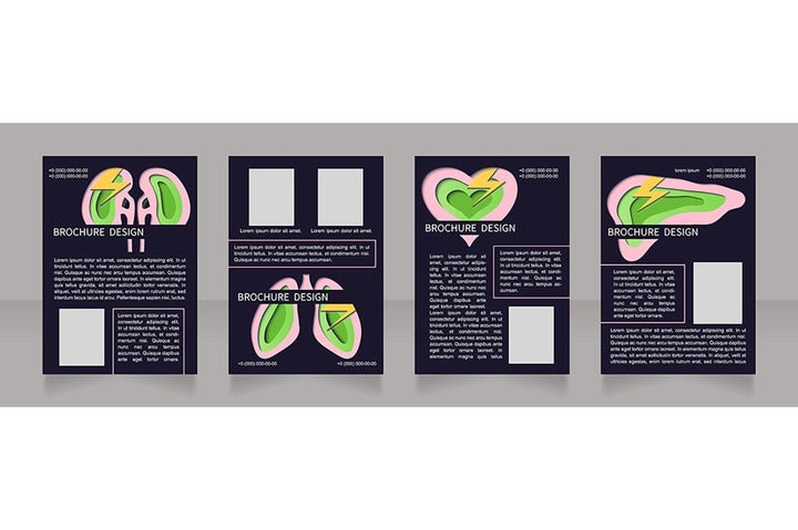 Human organs brochure design bundle