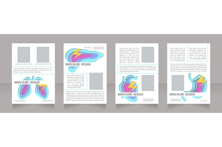 Human organs brochure design bundle