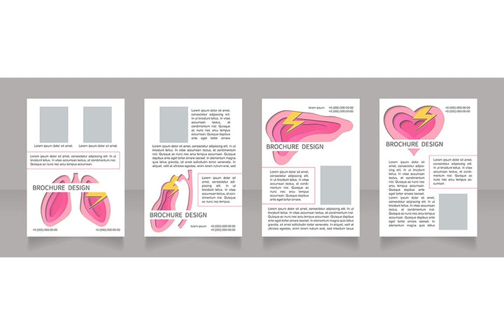 Human organs brochure design bundle