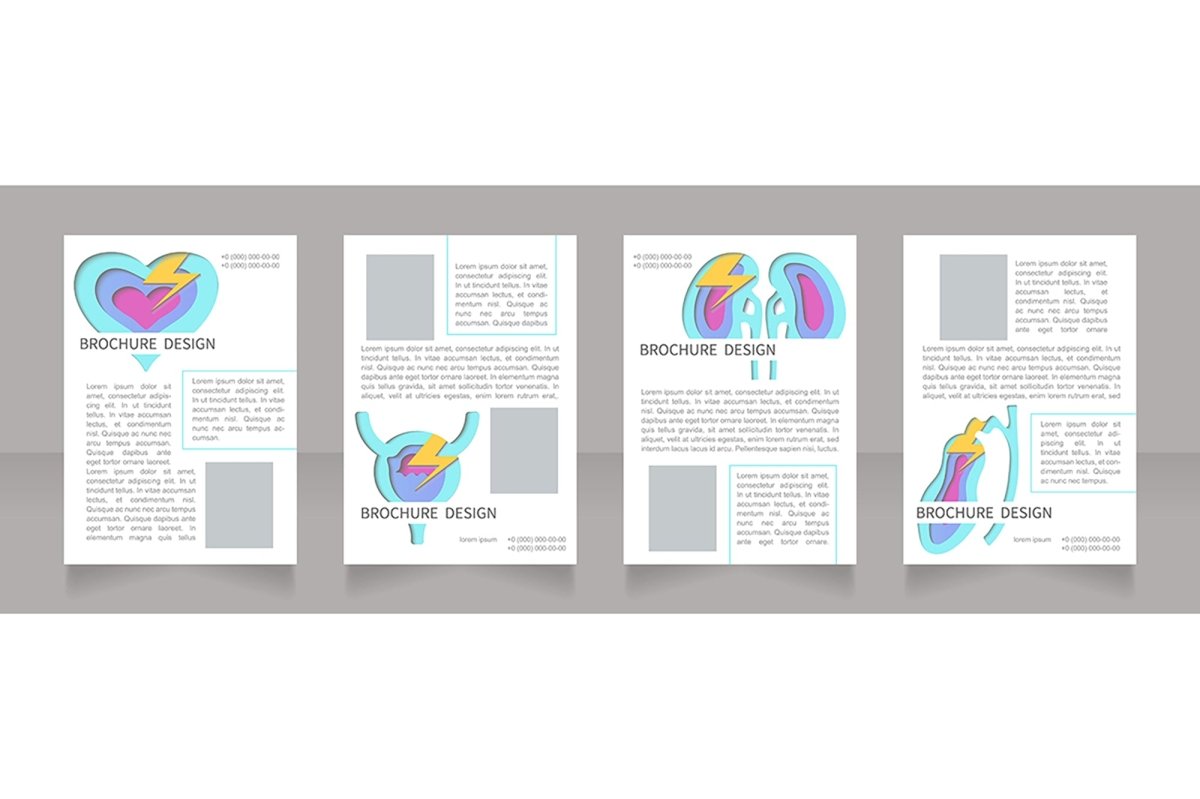 Human organs brochure design bundle