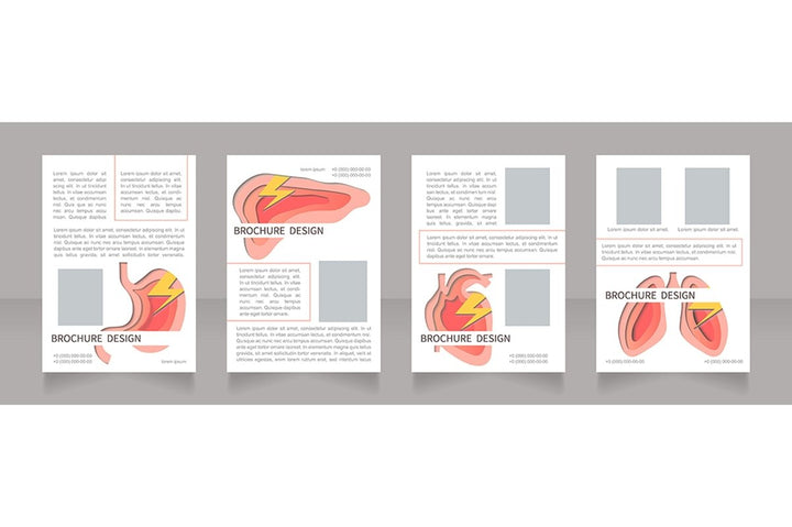 Human organs brochure design bundle