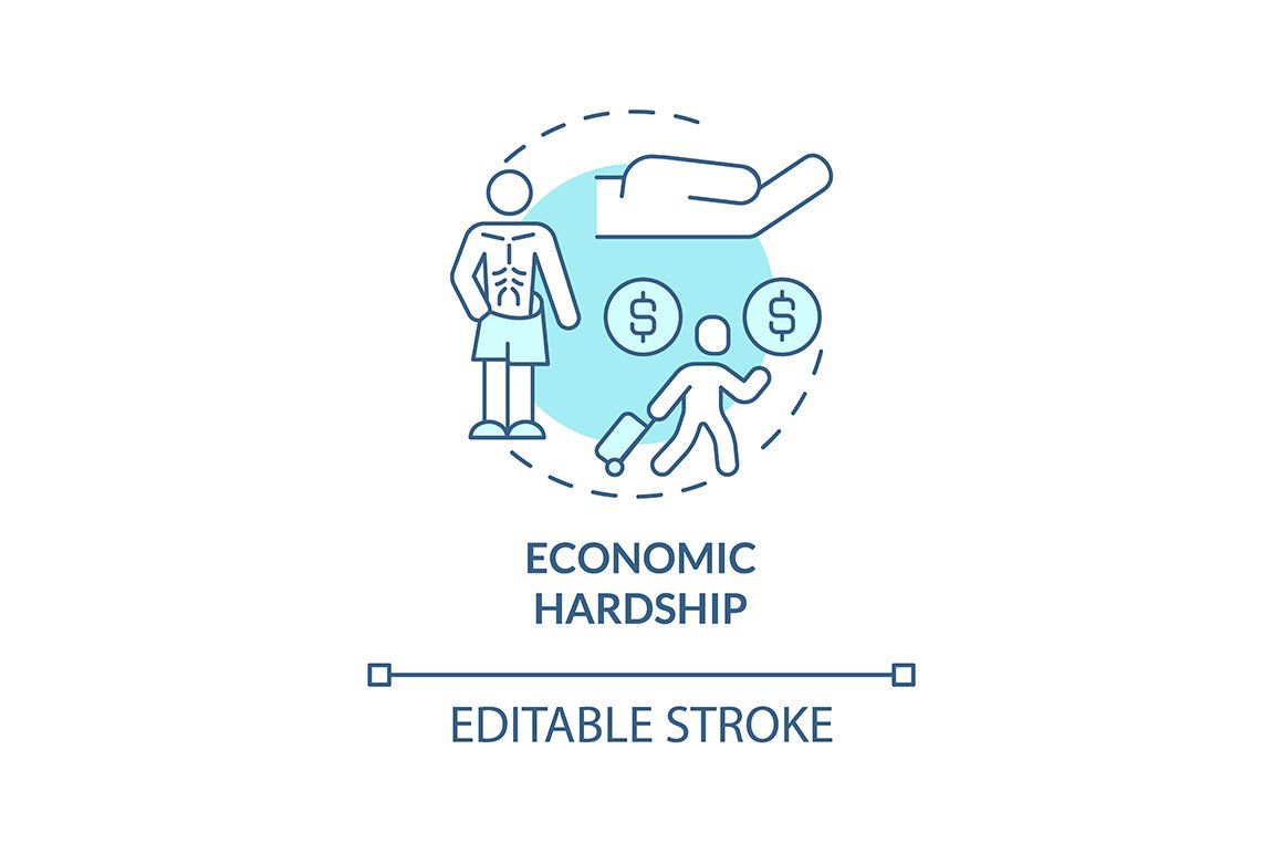 Human trade blue concept icons set