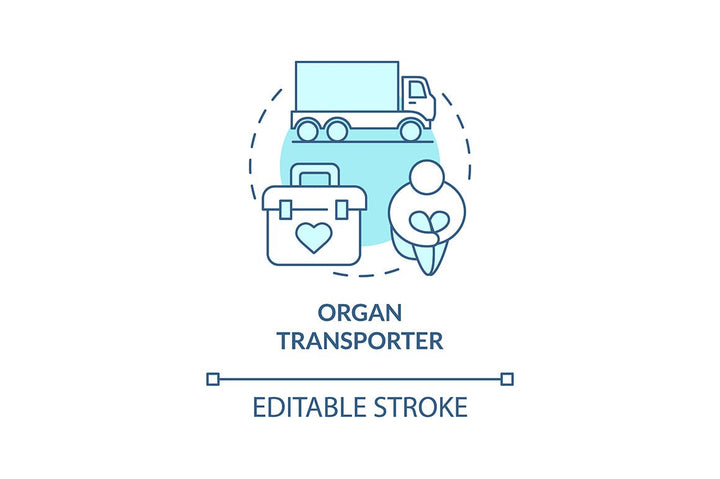 Human trade blue concept icons set