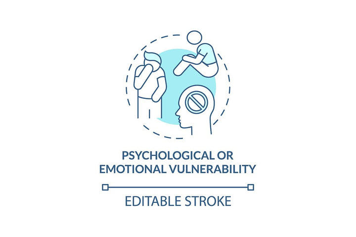 Human trade blue concept icons set