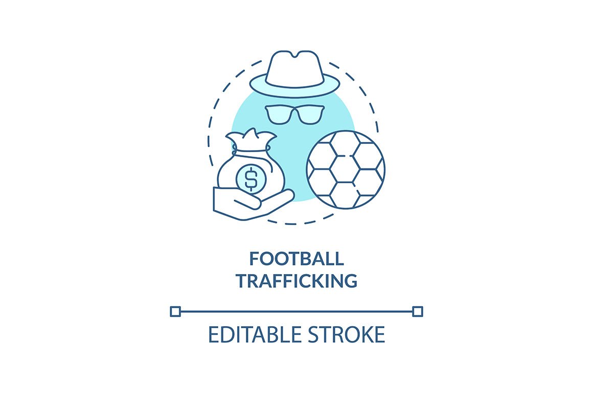 Human trade blue concept icons set